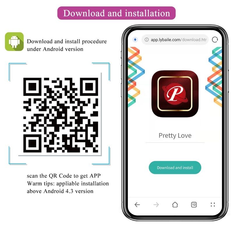 PRETTY LOVE | NYMPH | Vibrating App Controlled Egg | Lila
