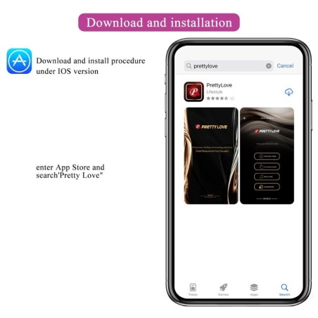 PRETTY LOVE | NYMPH | Δονούμενο Κολπικό Αυγό | App Controlled | Λιλά