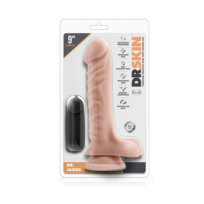DR. SKIN | DR. JAMES | Vibrating Dildo | 23cm