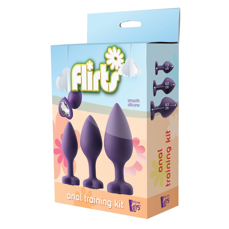 FLIRTS | Anal Traning Kit Gem Stone | Purple