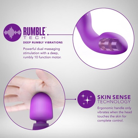 WELLNESS | DUAL SENSE | Wand Vibrator |  Purple