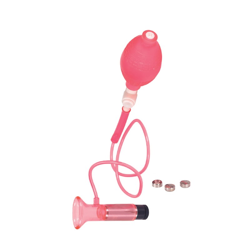 Vibrating Clitoral Pump - Pink