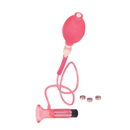 Vibrating Clitoral Pump - Pink