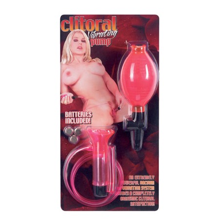 Vibrating Clitoral Pump - Pink