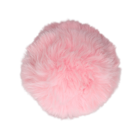 Bunny Tail with Metal Butt Plug | Pink