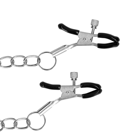 O-Ring Gag with Nipple Clamps | Black