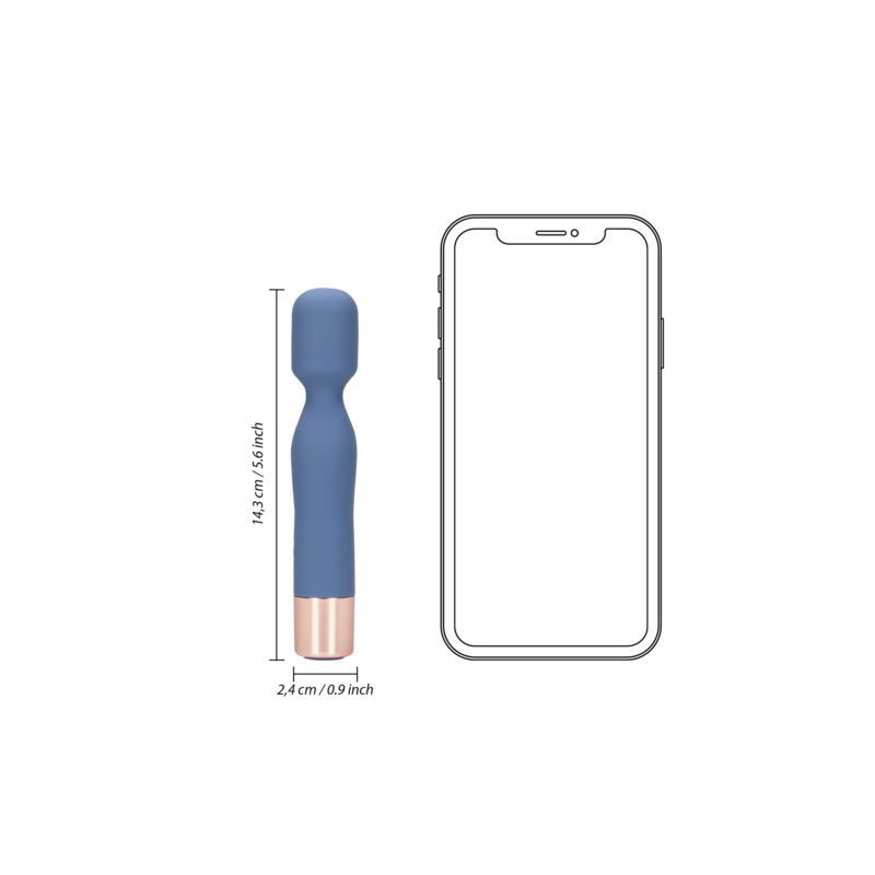 LoveLine | Mini Wand Vibrator - Blue Horizon