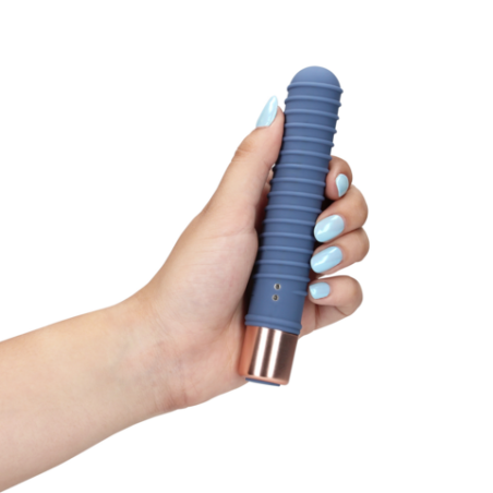 LoveLine | Ribbed Mini Vibrator - Blue Horizon