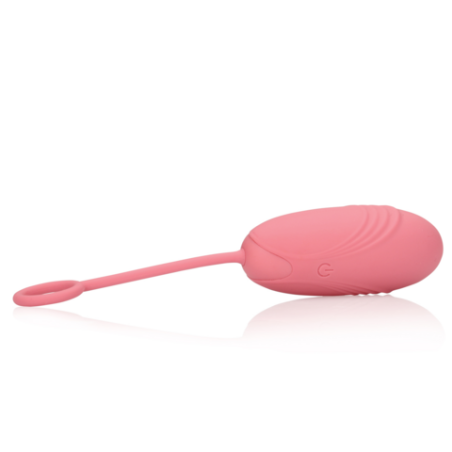 LoveLine | Ultra Soft Silicone Egg Vibrator with Remote Control - Pink Arabesque