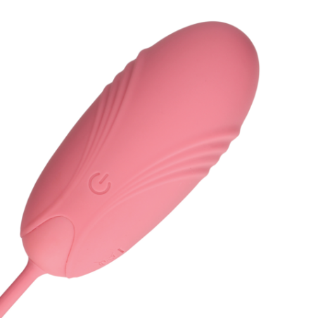 LoveLine | Ultra Soft Silicone Egg Vibrator with Remote Control - Pink Arabesque