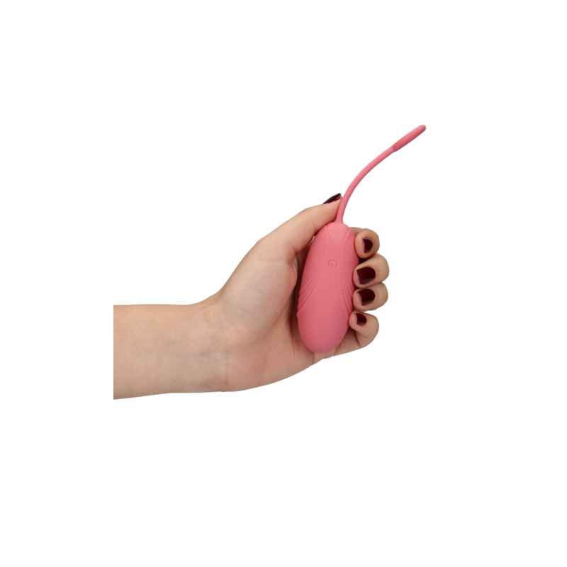 LoveLine | Ultra Soft Silicone Egg Vibrator with Remote Control - Pink Arabesque