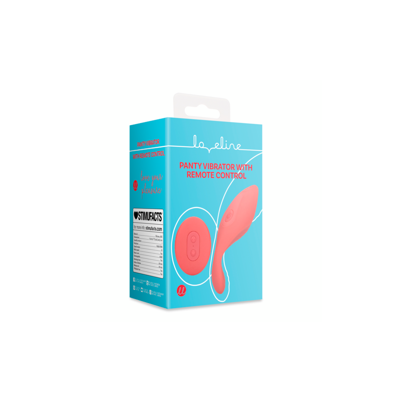 LoveLine | Panty Vibrator with Remote Control - Brighto Red