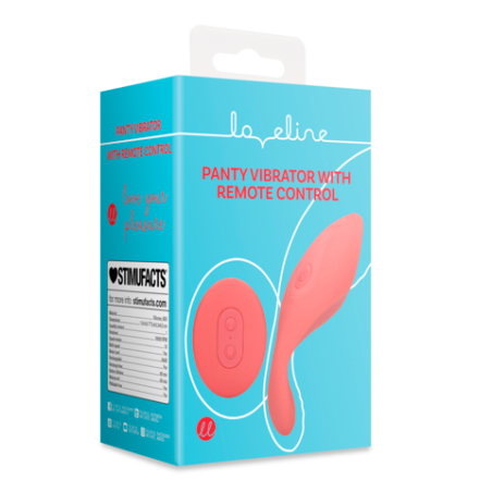 LoveLine | Panty Vibrator with Remote Control - Brighto Red