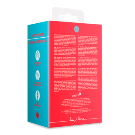 LoveLine | Panty Vibrator with Remote Control - Brighto Red