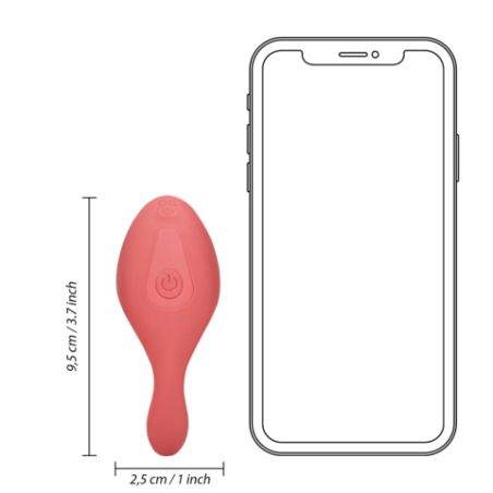 LoveLine | Panty Vibrator with Remote Control - Brighto Red