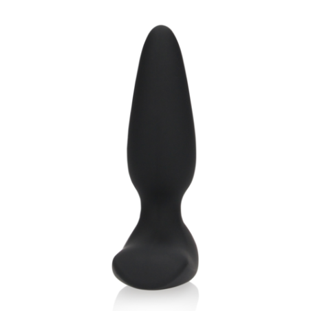 LoveLine | Smooth Vibrating Anal Plug - Remote Control - Licorice Black