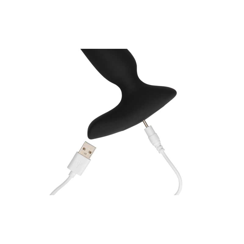 LoveLine | Smooth Vibrating Anal Plug - Remote Control - Licorice Black