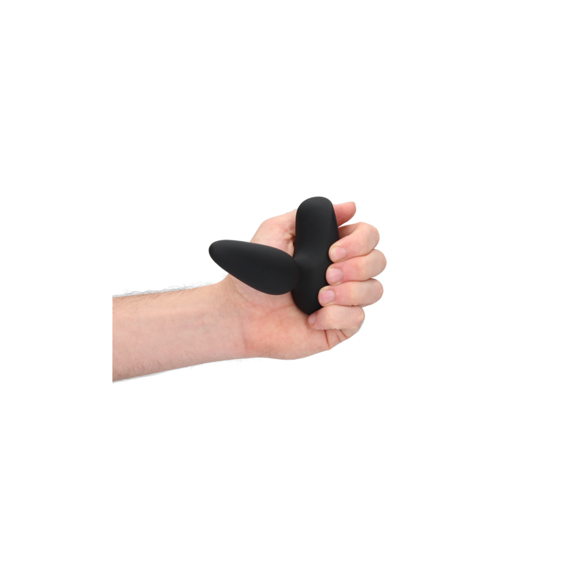 LoveLine | Smooth Vibrating Anal Plug - Remote Control - Licorice Black