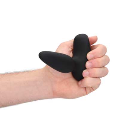 LoveLine | Smooth Vibrating Anal Plug - Remote Control - Licorice Black