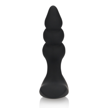 LoveLine | Beaded Vibrating Anal Plug - Remote Control - Licorice Black