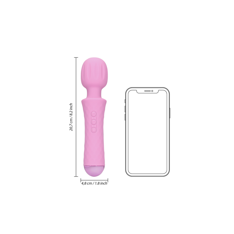 LoveLine | Small Wand Vibrator - Exotic Fucshsia
