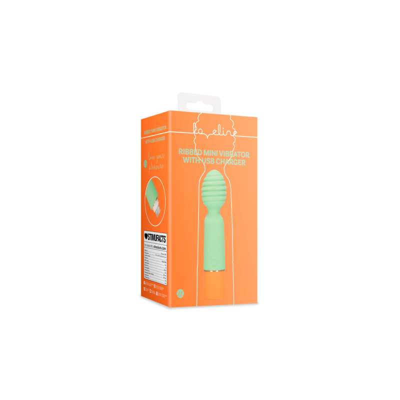 LoveLine | Ribbed Mini Δονητής Με  USB Charger - Spring Sage