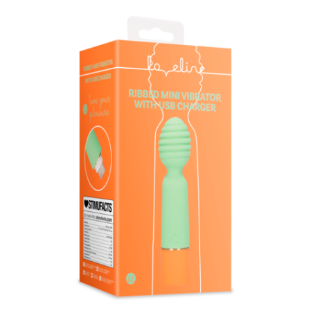 LoveLine | Ribbed Mini Vibrator - Spring Sage