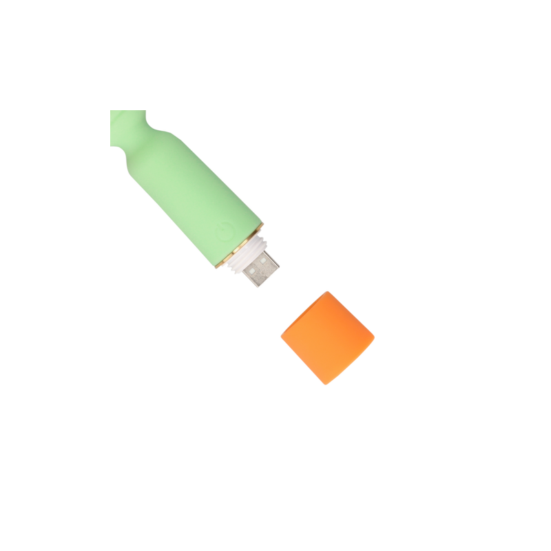 LoveLine | Ribbed Mini Δονητής Με  USB Charger - Spring Sage