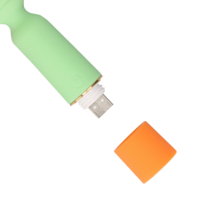 LoveLine | Ribbed Mini Δονητής Με  USB Charger - Spring Sage