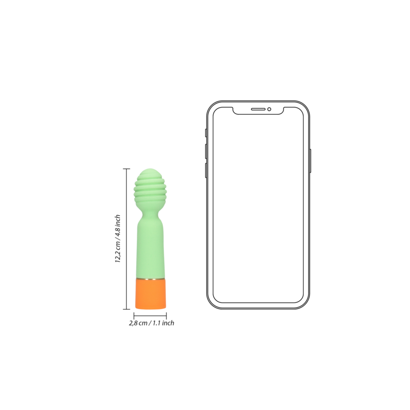 LoveLine | Ribbed Mini Δονητής Με  USB Charger - Spring Sage