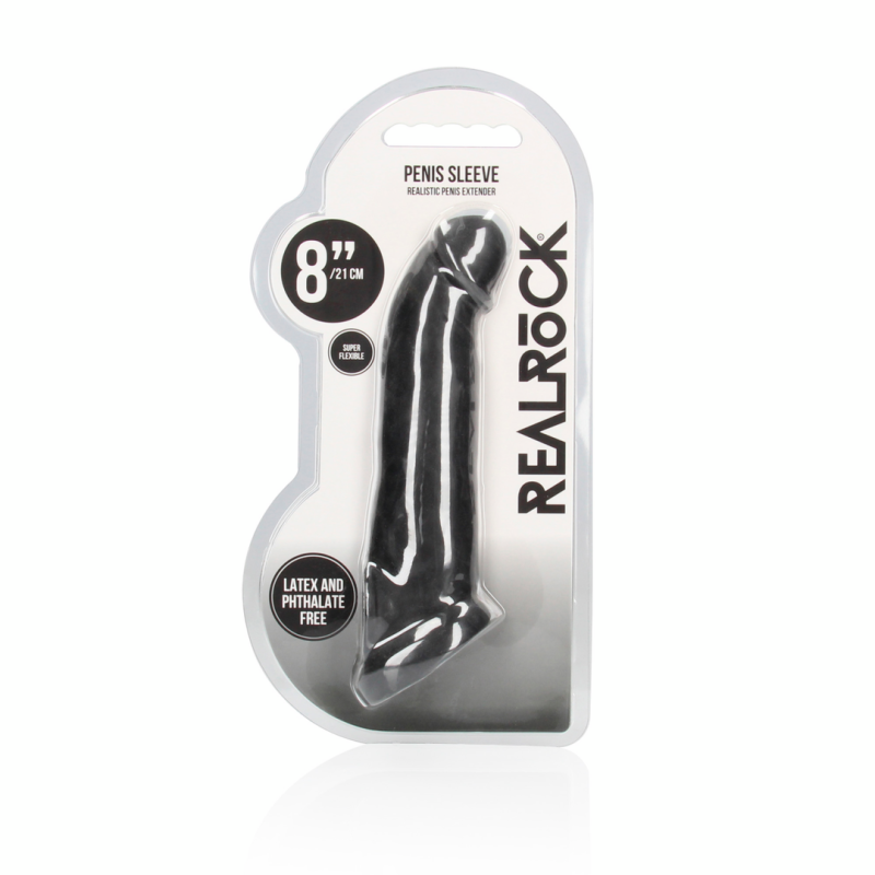 Realistic Penis Sheath | 21cm | Black