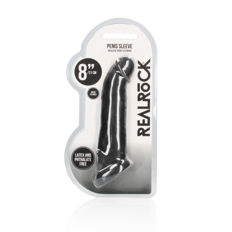 Realistic Penis Sheath | 21cm | Black