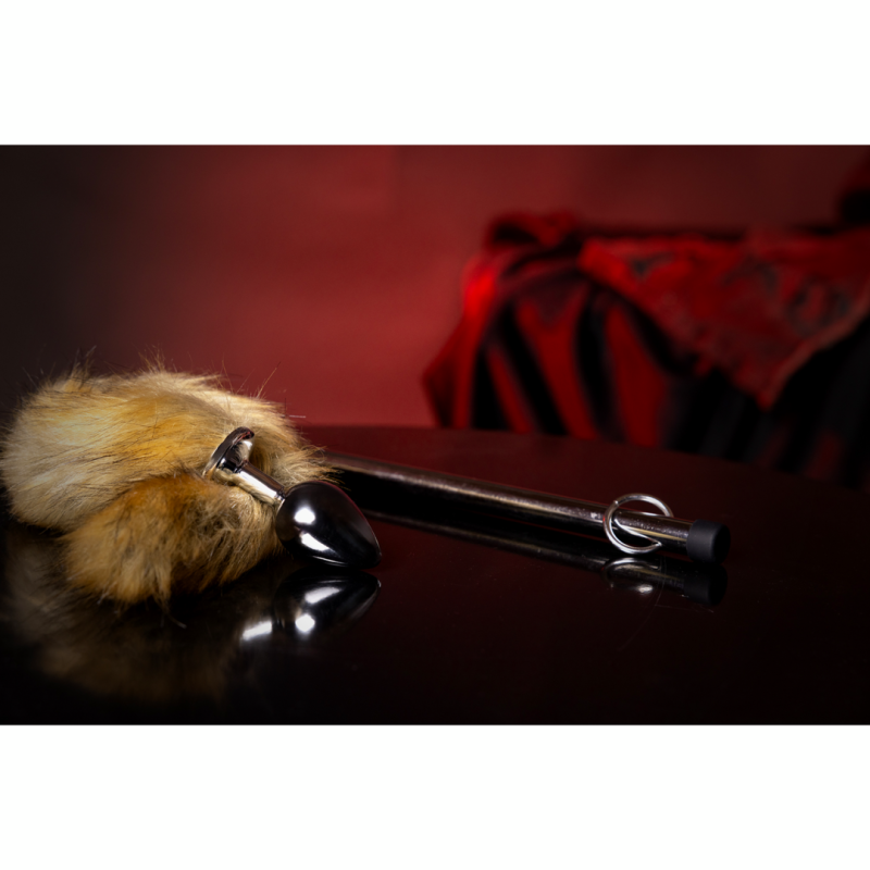 Fox Tail with Metal Butt Plug | Brown