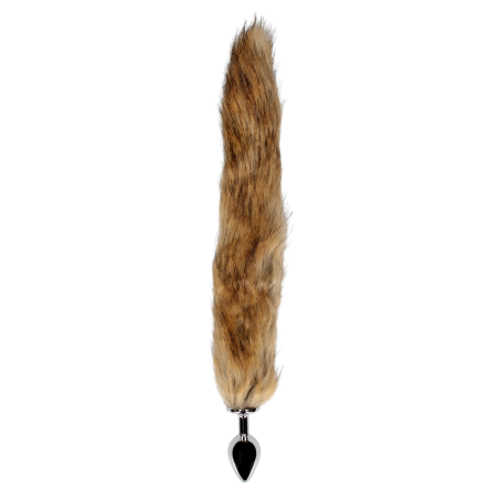 Fox Tail with Metal Butt Plug | Brown