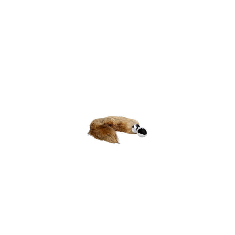 Fox Tail with Metal Butt Plug | Brown