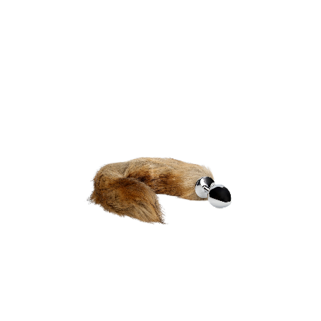 Fox Tail with Metal Butt Plug | Brown