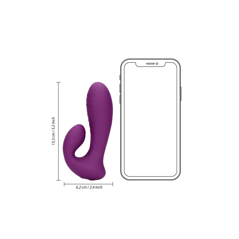 LoveLine | Ultra Soft G-Spot Δονητής Σιλικόνης - Orchidee Purple