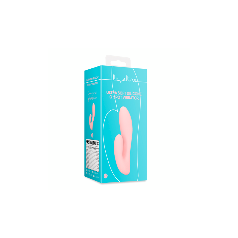 LoveLine | Ultra Soft Silicone G-Spot Vibrator - Cherry Chiffon