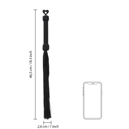 Beginners Silicone Flogger | Black