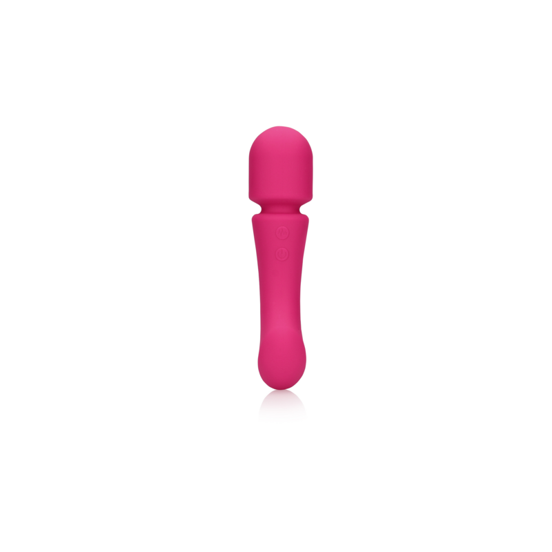 LoveLine | Ultra Soft Silicone Double-Sided Wand Vibrator - Prestone Pink