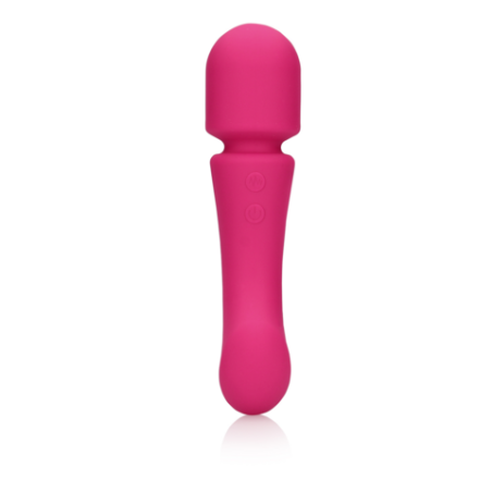 LoveLine | Ultra Soft Silicone Double-Sided Wand Vibrator - Prestone Pink