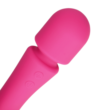 LoveLine | Ultra Soft Silicone Double-Sided Wand Vibrator - Prestone Pink