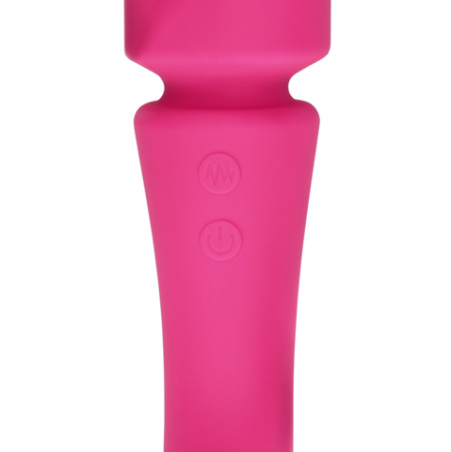 LoveLine | Ultra Soft Silicone Double-Sided Wand Vibrator - Prestone Pink