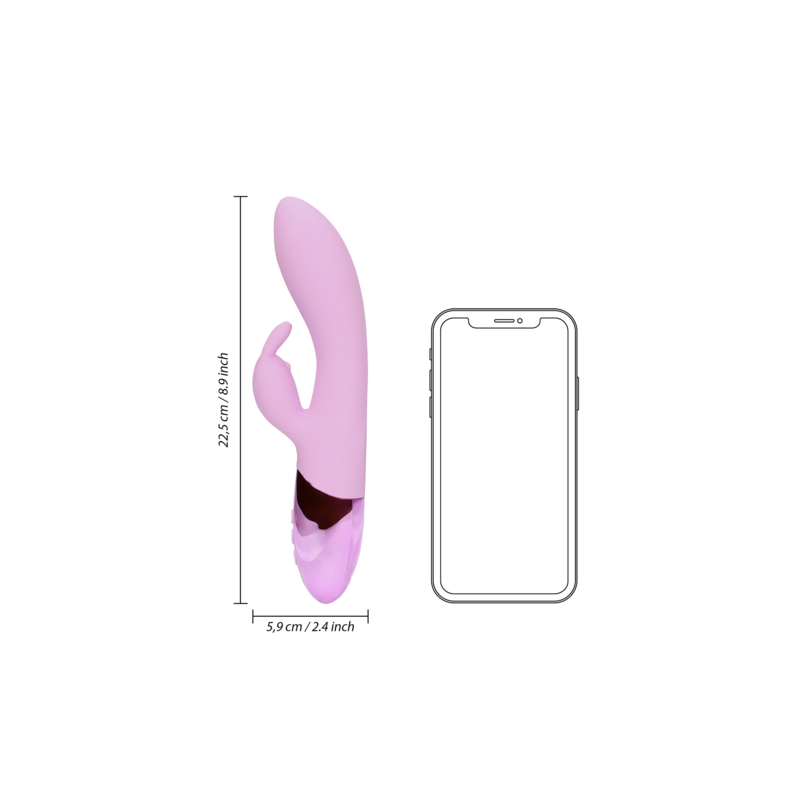 LoveLine | Ultra Soft Rabbit Δονητής Σιλικόνης - Exotic Fucshsia