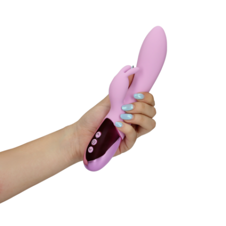 LoveLine | Ultra Soft Silicone Rabbit Vibrator - Exotic Fucshsia