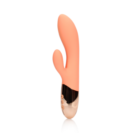 LoveLine | Ultra Soft Silicone Rabbit Vibrator - Ceramic Peach