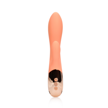 LoveLine | Ultra Soft Silicone Rabbit Vibrator - Ceramic Peach