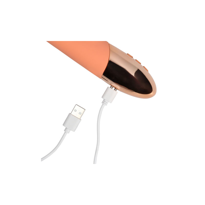 LoveLine | Ultra Soft Silicone Rabbit Vibrator - Ceramic Peach