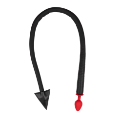 Silicone Anal Plug Devil's Tail | Black