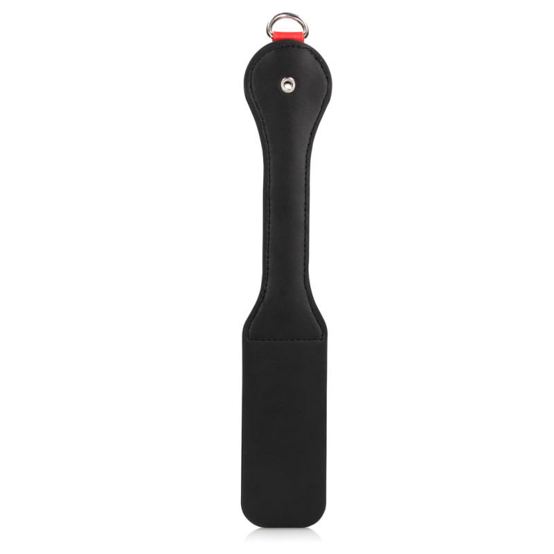 Hearts Paddle with Metal Anal Plug | Black